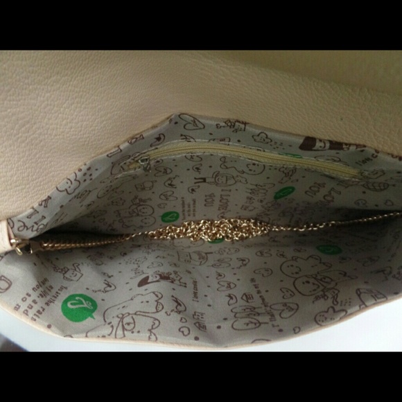 Tan Faux Leather Envelope Clutch - Picture 2 of 2