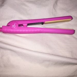 A pink mini flat iron!