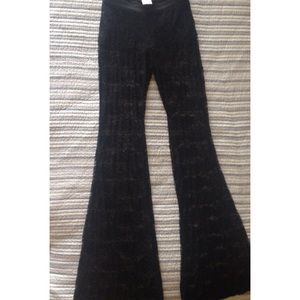 lace bootcut pants