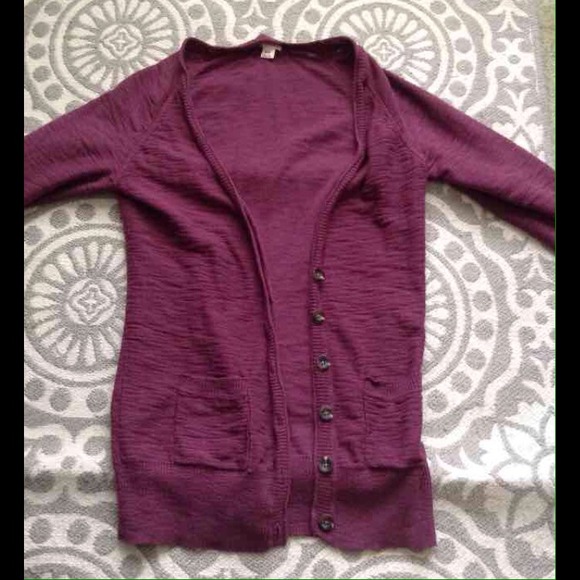 Burgandy mossimo cardigan