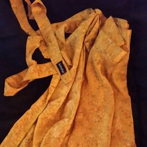 Knee-length wrap around 100% silk skirt by Jezebel