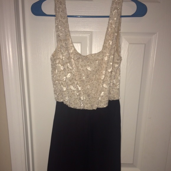 Ivory and black dress!