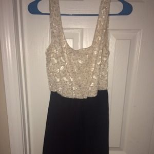 Ivory and black dress!