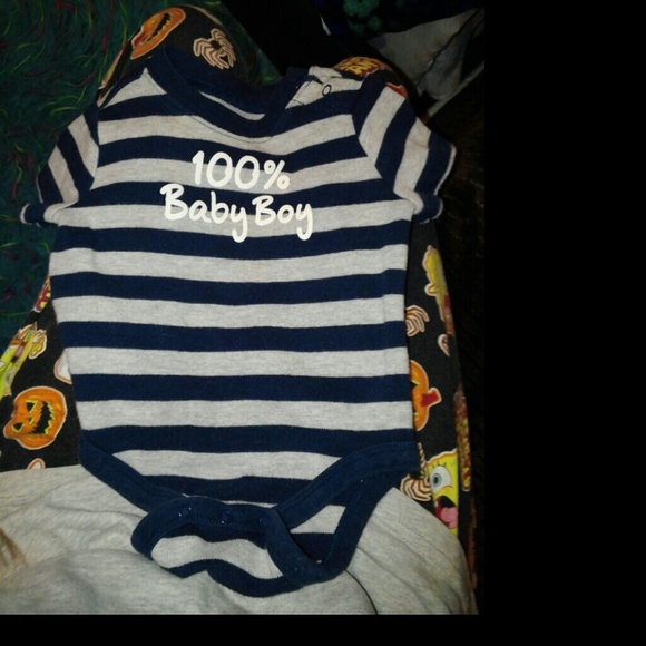 100% baby boy 3 month onsie