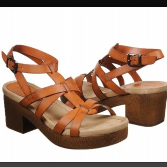 Mia gladiator style cut out wedge sandals!