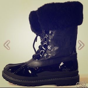 Coach black winter boots