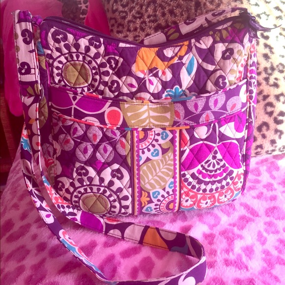 Vera Bradley "Carry All" crossbody in Plum Crazy