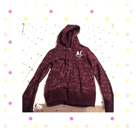 Maroon American Eagle hoodie - Picture 1 of 1