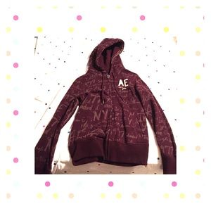 Maroon American Eagle hoodie