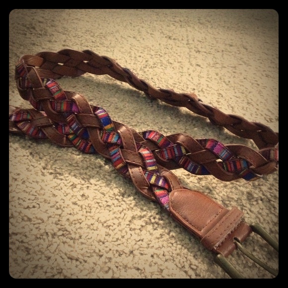 Tribal like colored brown belt