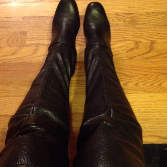 VIA SPIGA TALL LATHER BOOTS