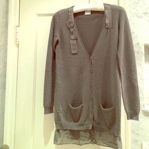 SOLD!!!! French gray Valentino cashmere cardigan