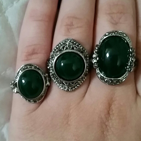 Boho chic rings,  sold as set of 3, antique - Picture 2 of 2
