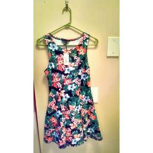 Flower Print Skater Dress