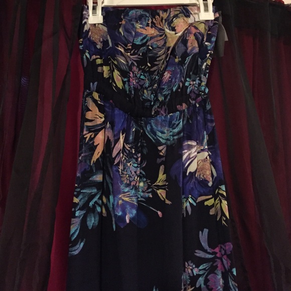 Xhilaration tropical floral maxi dress