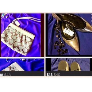 BOGO 50% OFF BUNDLE! Express flats &Coach wristlet