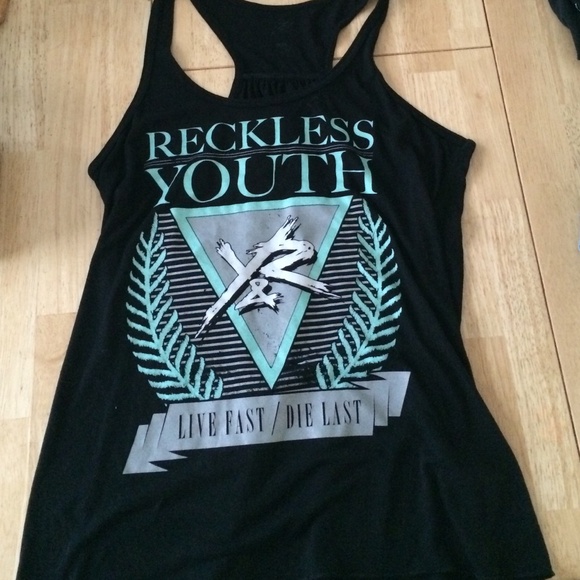 Young and Reckless racer back tank top