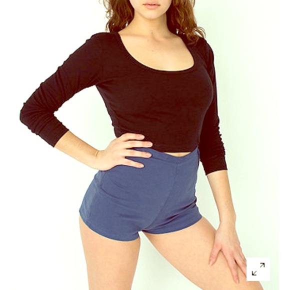 *BUNDLE* Blue American Apparel Tap Short + Bow