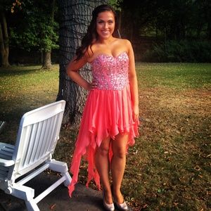 Coral Homecoming/Dance Dress