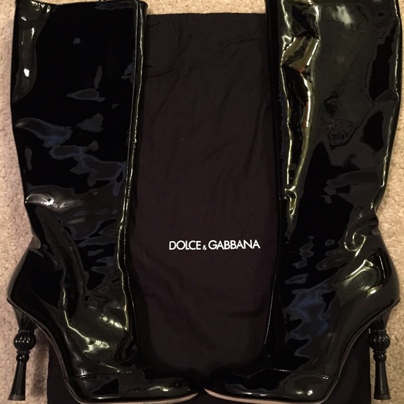 Dolce Gabbana Patent Leather Rare Boots! - Picture 2 of 4