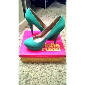 Teal Pumps