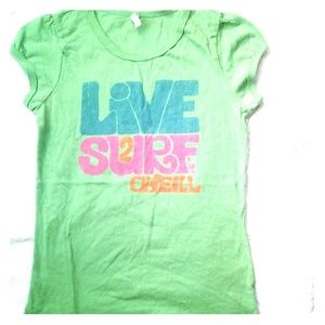Green oneill surf t shirt