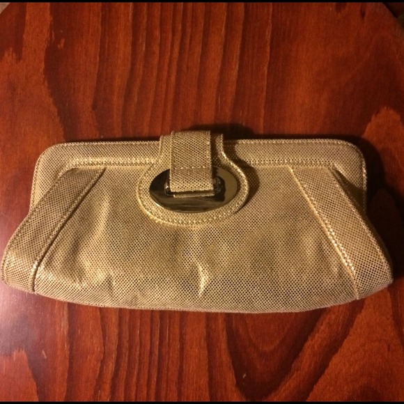 Nine West Gold Clutch