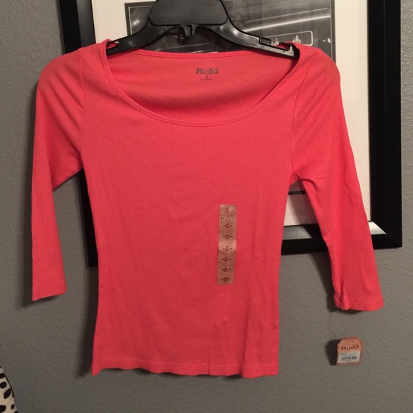 Coral crop top NWT