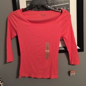 Coral crop top NWT