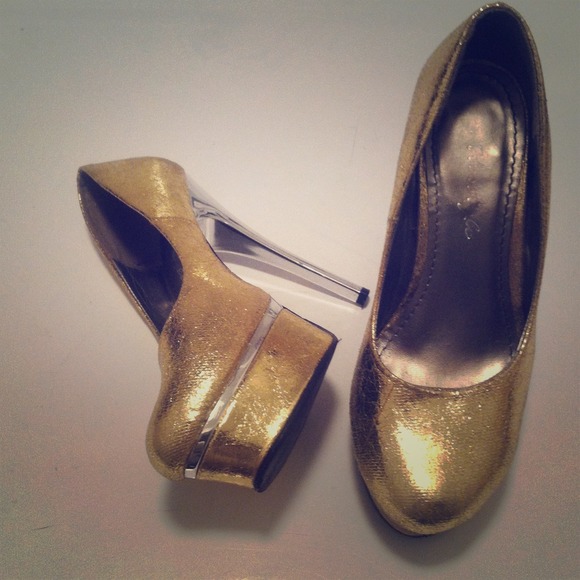 Gold heels