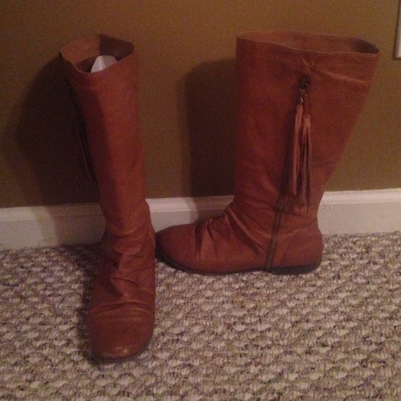Tan boots