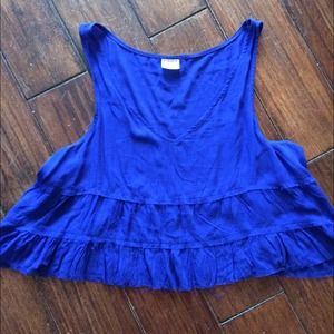 Free people boho cobalt tank