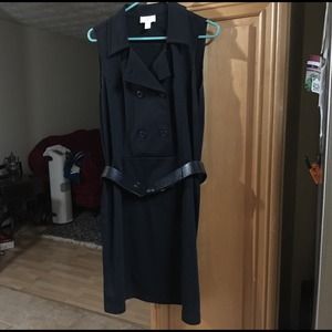 Black knee length dress