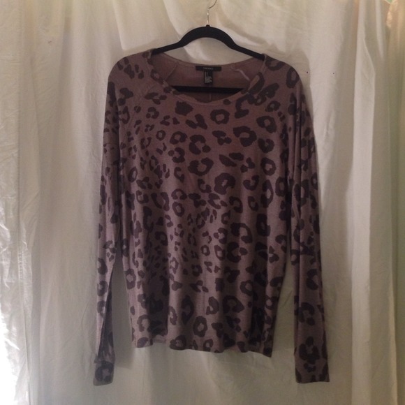 Forever 21 Cheetah Print Sweater