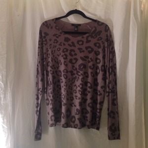 Forever 21 Cheetah Print Sweater