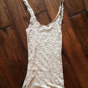 Free people intimately cream lace tank