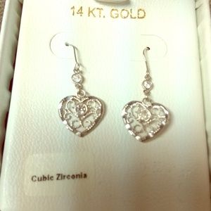 White Gold Earrings
