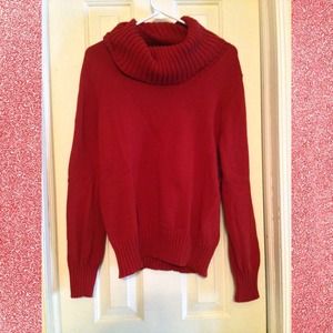 ❌SOLD❌ Burnt Orange Cowl Neck Sweater