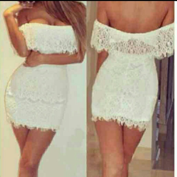 Dresses & Skirts - Lacy White Dress