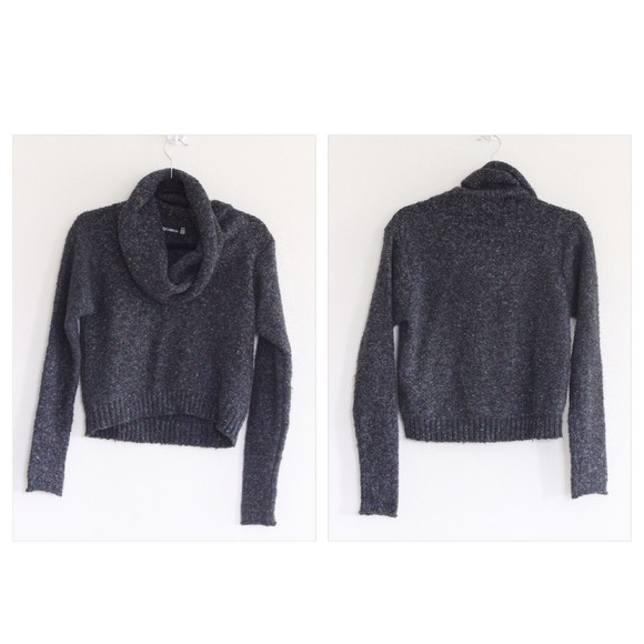 Speckled Cowl Neck Sweater