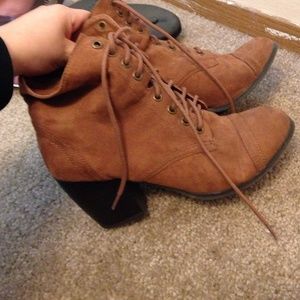 Brown booties