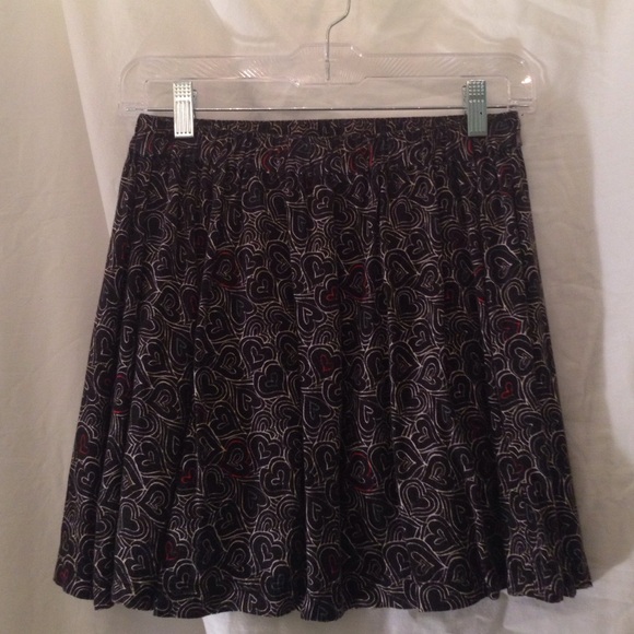 Urban Outfitters Black Heart Skirt