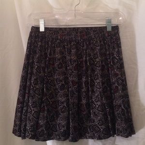 Urban Outfitters Black Heart Skirt
