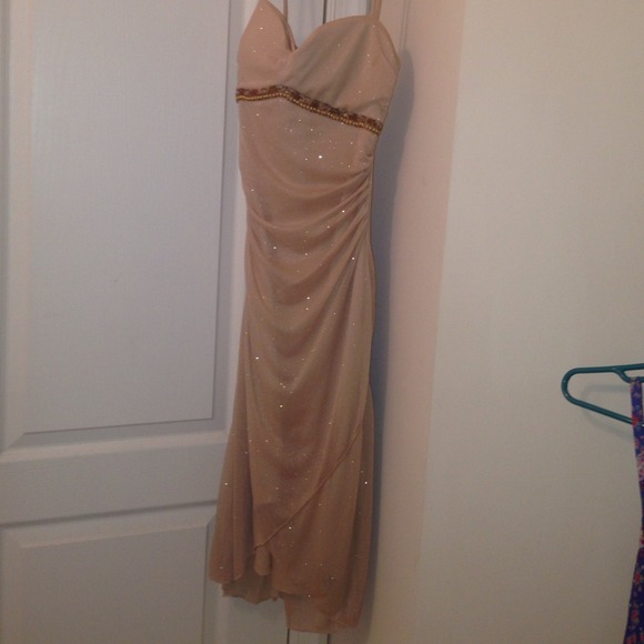 LIGHT BROWN dance dress!
