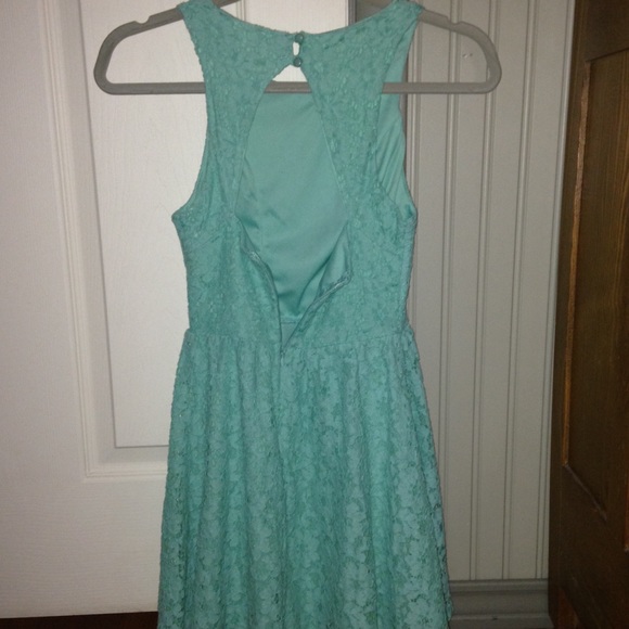 Teal lace dress from pacsun - Picture 2 of 2