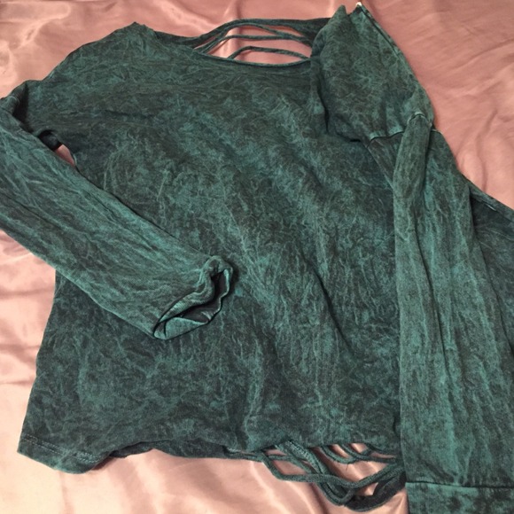 Open back shirt