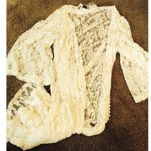 Lace kimono