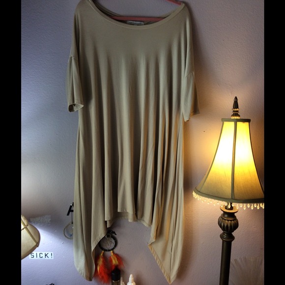 Tan cotton dress