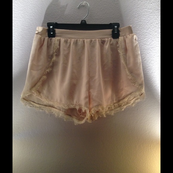 Pink high waisted shorts