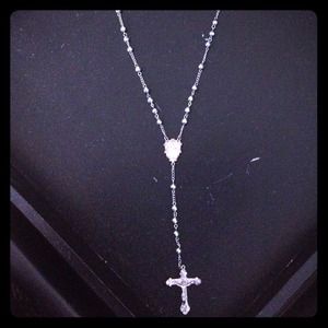 Silver rosary